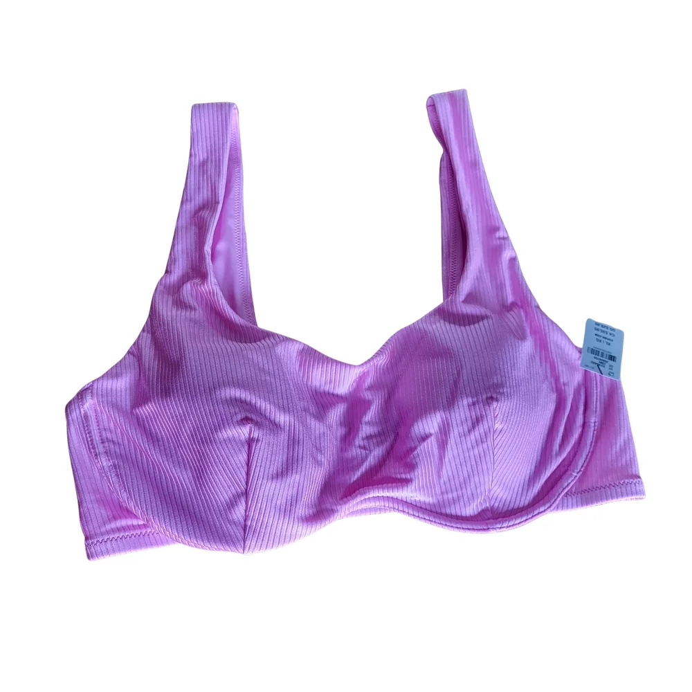 Victoria's Secret PINK Wave Monowire Bikini Top And Matching Lola Skirt Size XL